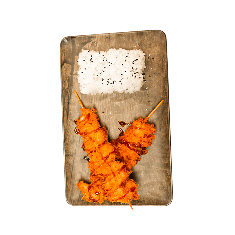 PAIRE YAKITORI CREVETTES